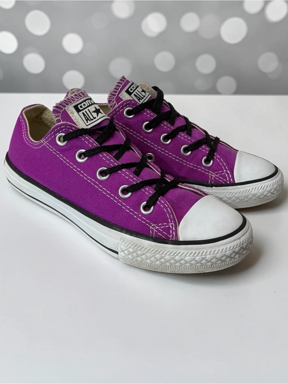 Converse Violet Canvas Sneakers US Youths Size 13